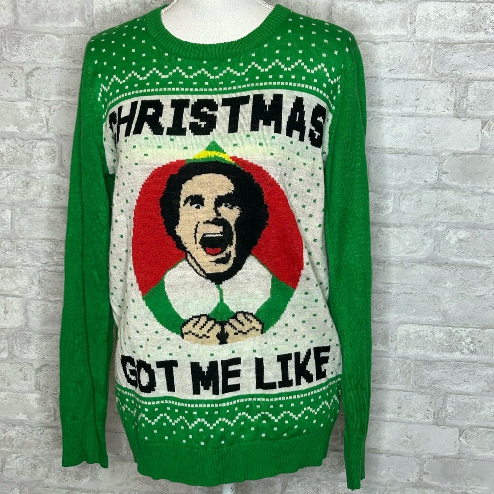 Elf green Christmas got me like sweater size M